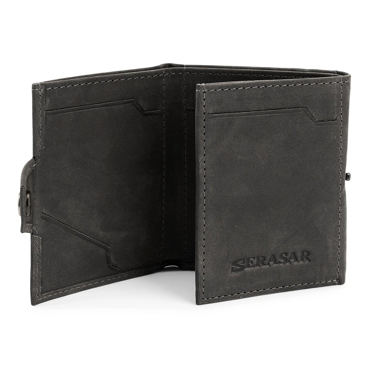 SERASAR Genius Black Leather RFID Wallet – image 3