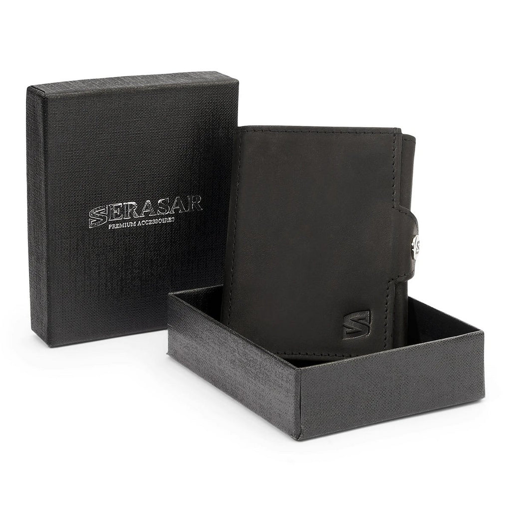 SERASAR Genius Black Leather RFID Wallet – image 6