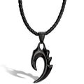SERASAR Vlam Black Leather Necklace