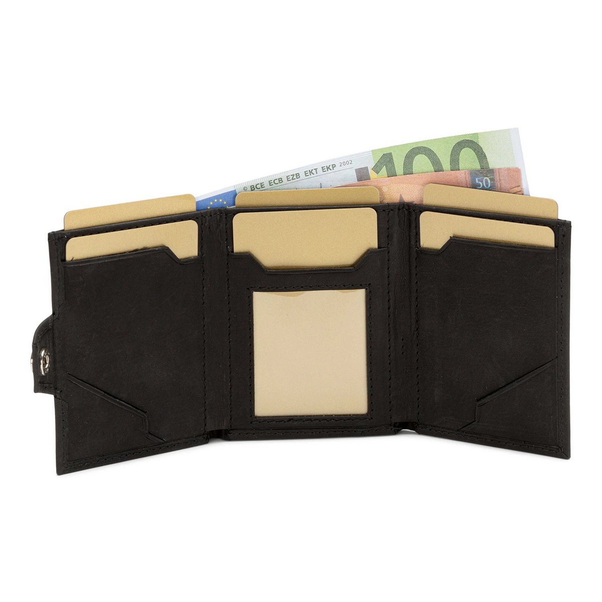 SERASAR Genius Black Leather RFID Wallet – image 5