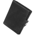 SERASAR Genius Black Leather RFID Wallet