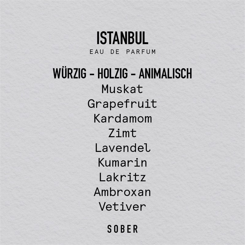 SOBER Istanbul Eau de Parfum – 50 ml – image 3