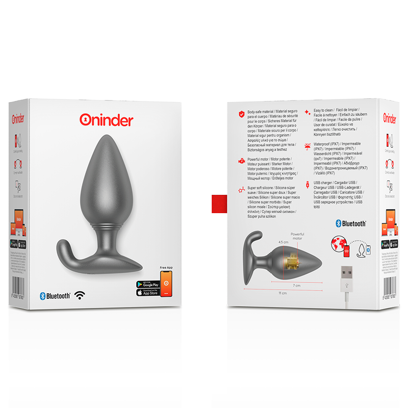 Rio App-Controlled Vibrating Anal Plug – Black – image 6