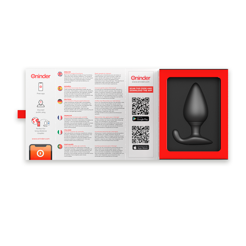 Rio App-Controlled Vibrating Anal Plug – Black – image 5