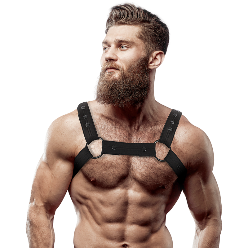 Neoprene Sports Chest Harness – Black