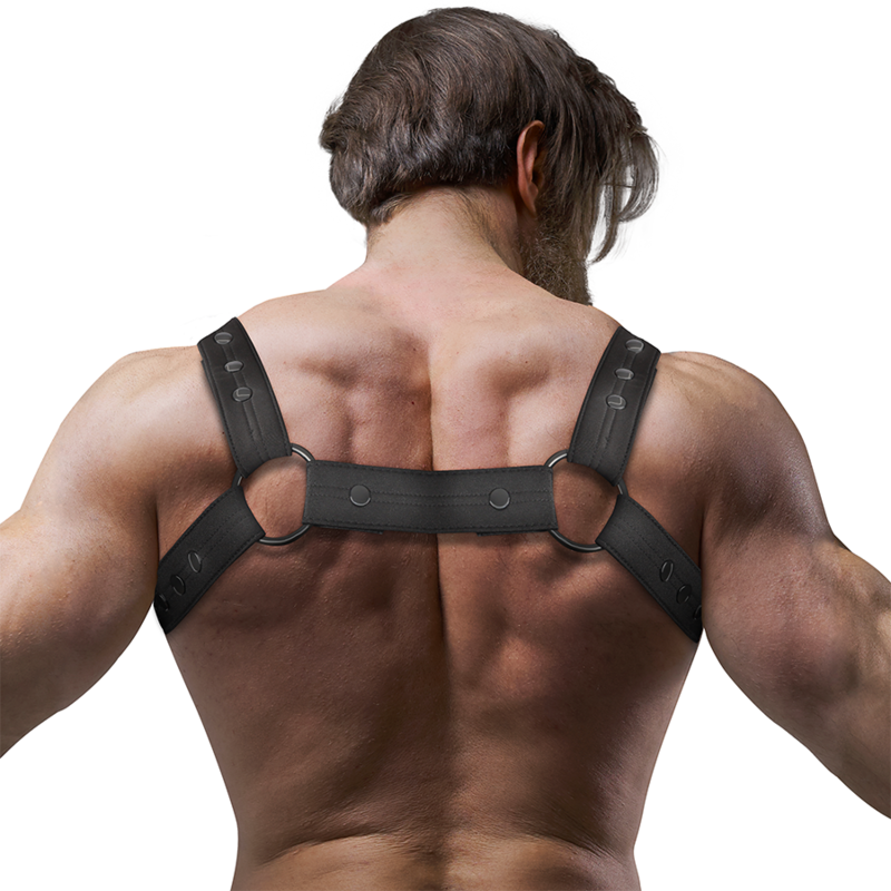 Neoprene Sports Chest Harness – Black – image 3