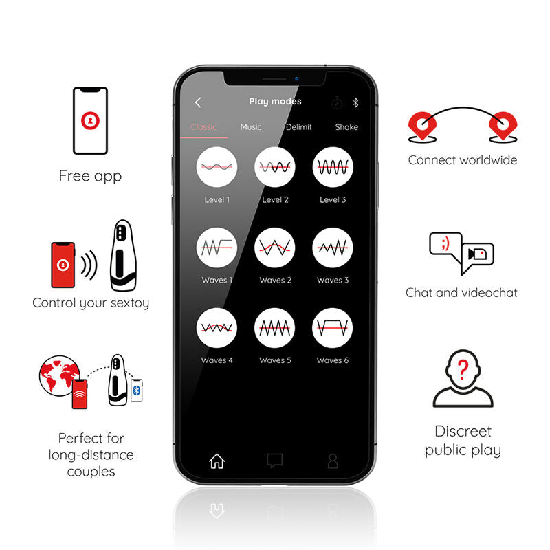Seoul App-Controlled Male Masturbator – Black – image 3