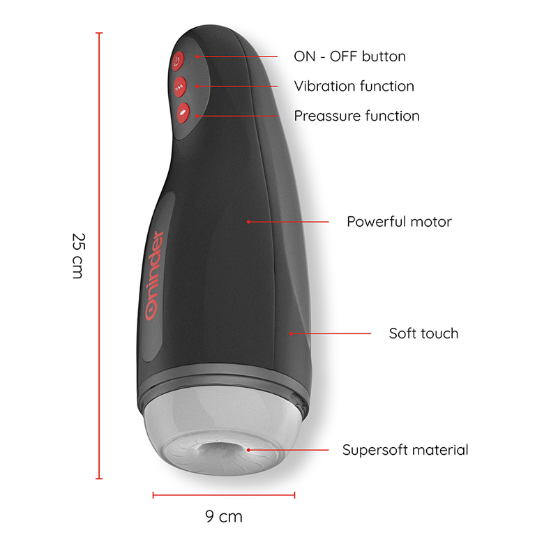 Seoul App-Controlled Male Masturbator – Black – image 2