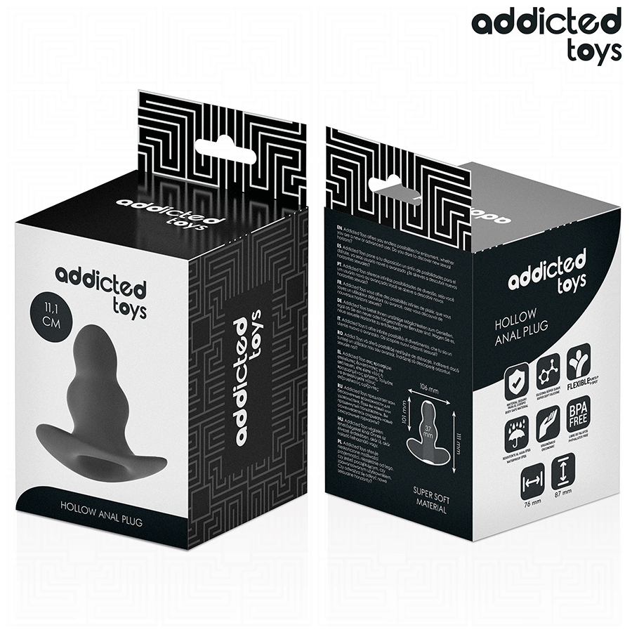 Hollow Anal Plug Silicone Size L 11.1 cm – image 7