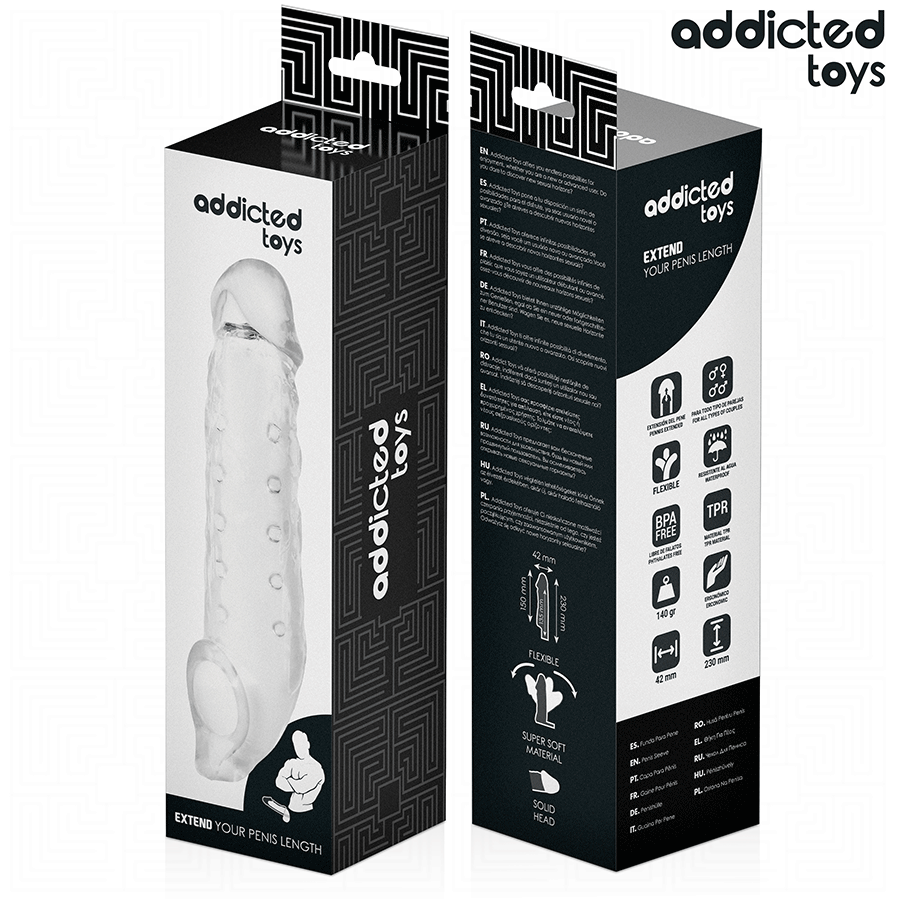 Transparent Penis Sheath Size M 27 cm – image 7