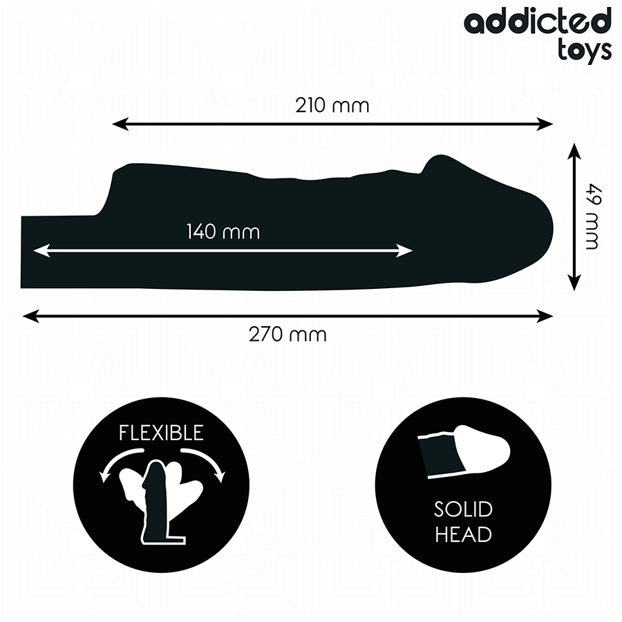 Transparent Penis Sheath Size M 27 cm – image 4