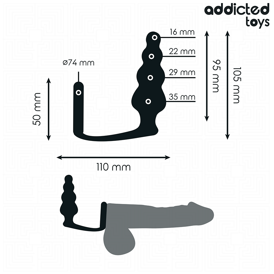 Anal Plug With Ring Silicone Model 5 – image 4