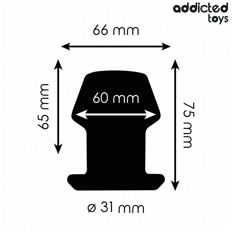 Extreme Hollow Anal Plug Silicone Size S 7.5 cm – image 4