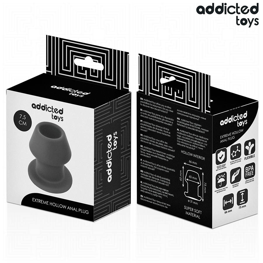 Extreme Hollow Anal Plug Silicone Size S 7.5 cm – image 7