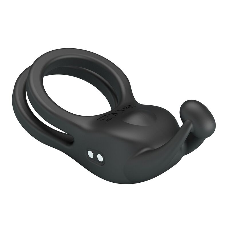 Pretty Love Goodwin Rechargeable Vibrating Cock Ring – Black – image 8