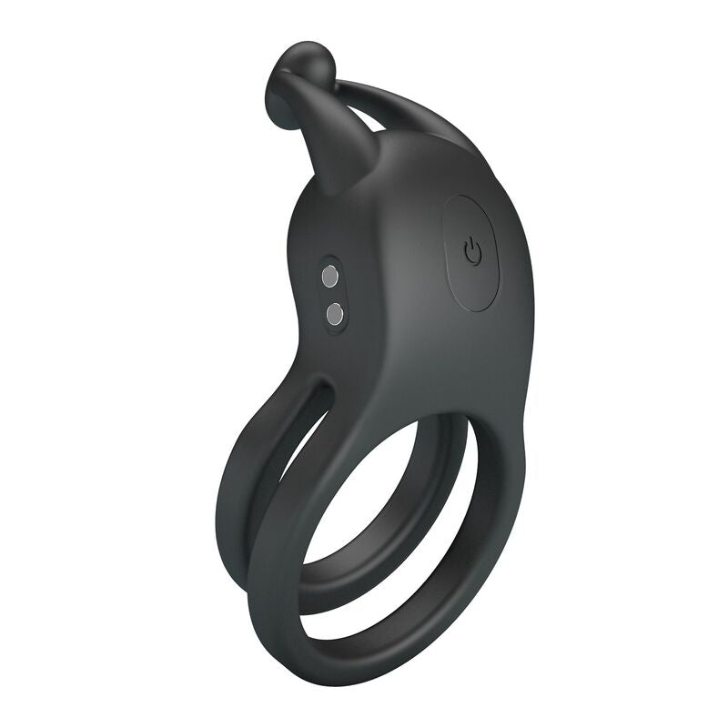 Pretty Love Goodwin Rechargeable Vibrating Cock Ring – Black