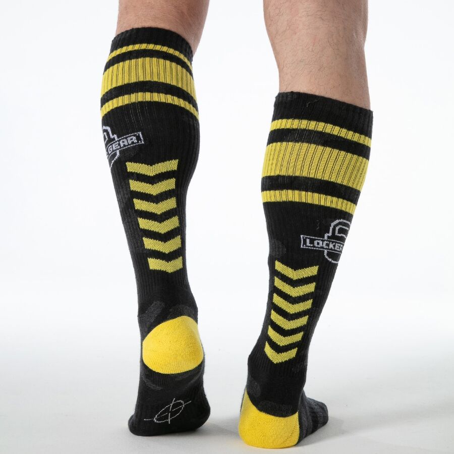 Locker Gear Full Military Knee High Socks – Yellow – image 2