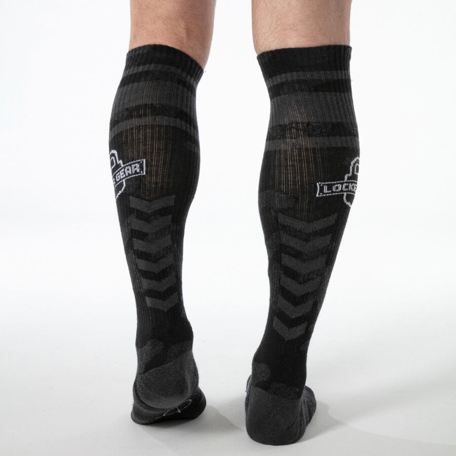 Locker Gear Full Military Knee High Socks – Black – image 2