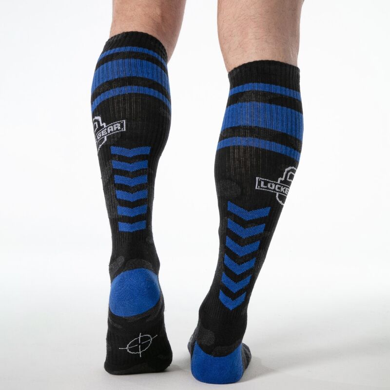 Locker Gear Full Military Knee High Socks – Blue – image 2