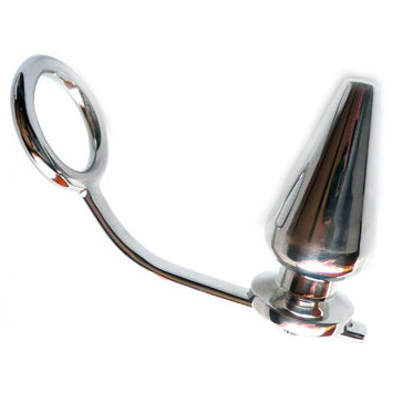 Steel Ring With Anal Plug 45 X 50mm – image 2
