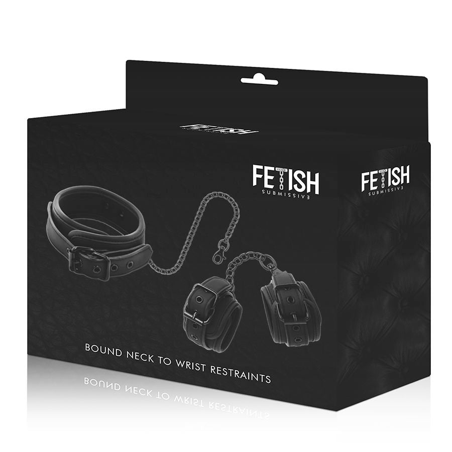 Vegan Leather Necklace And Handcuffs With Noprene Lining – image 10