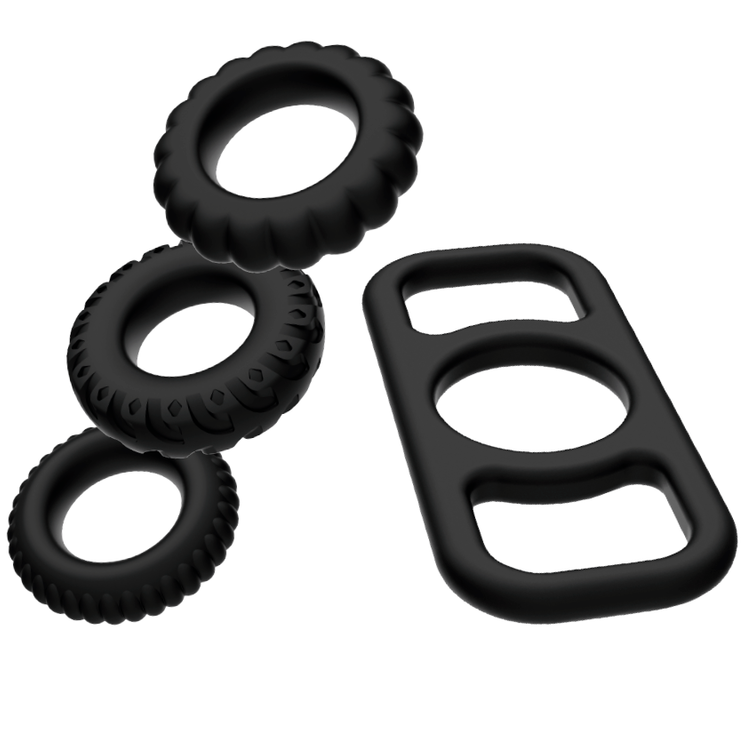 Addicted Toys Cock Ring Set – 4 Pieces – image 2