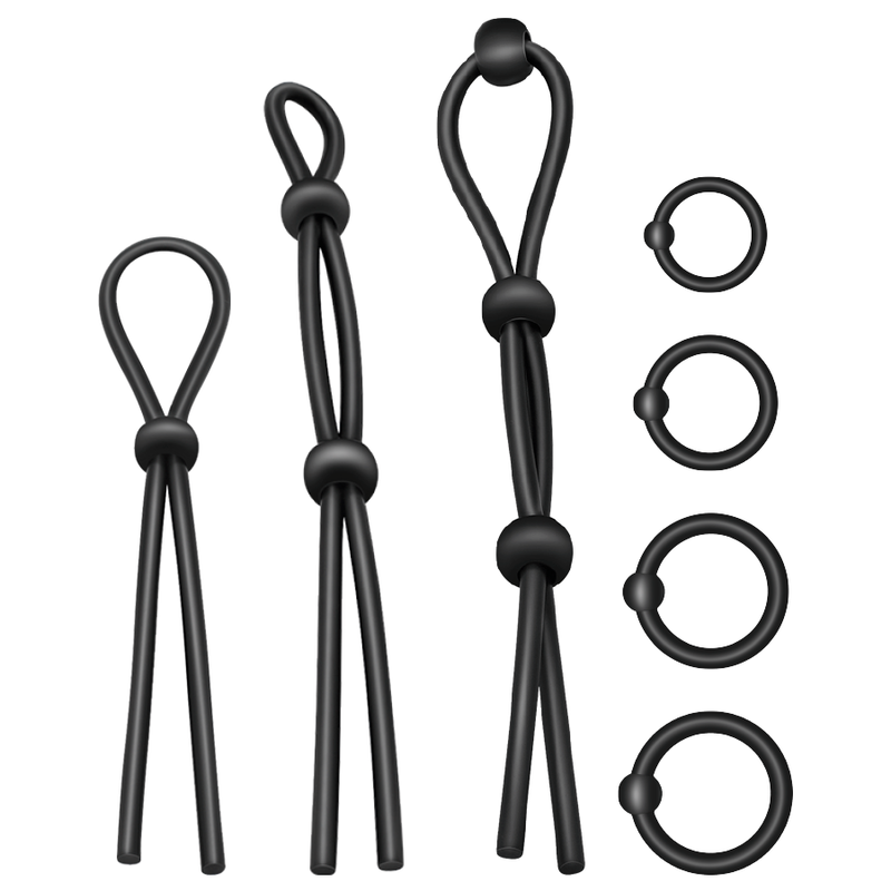 Addicted Toys Flexible Silicone Cock Ring Set – 7 Pieces – image 2